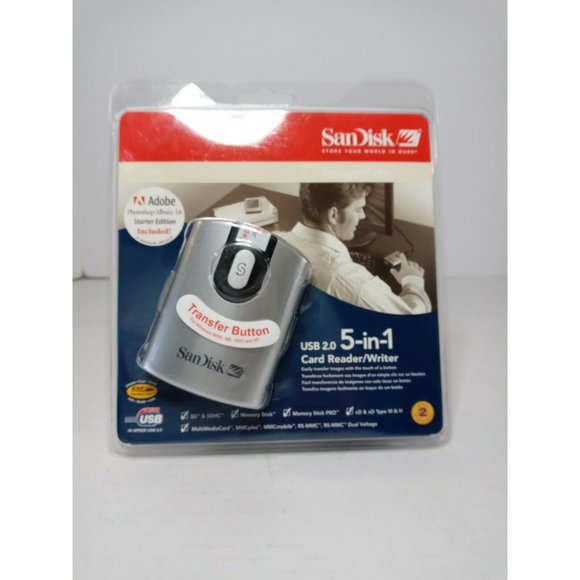 San Disk Image Mate USB 2.0 5 in 1 Card Reader / Writer - Picture 2 of 10
